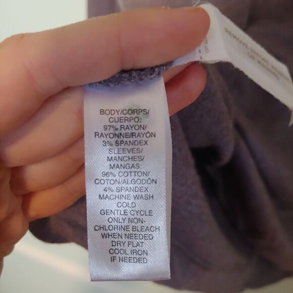 Lou & Grey Signature Soft Light Purple Turtleneck Top Size Small - Picture 7 of 7